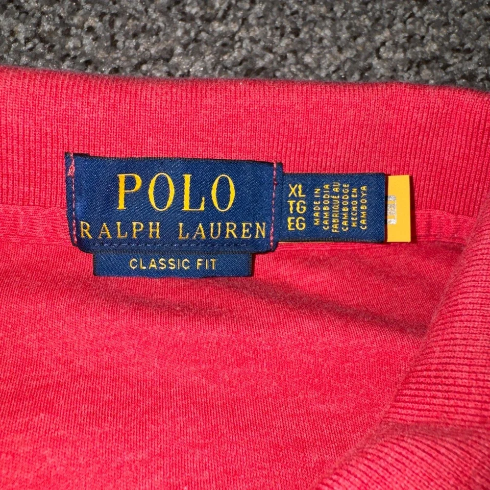 Polo Ralph Lauren Mens XL Classic Fit Red Short Sleeve Cotton Pony Polo Shirt